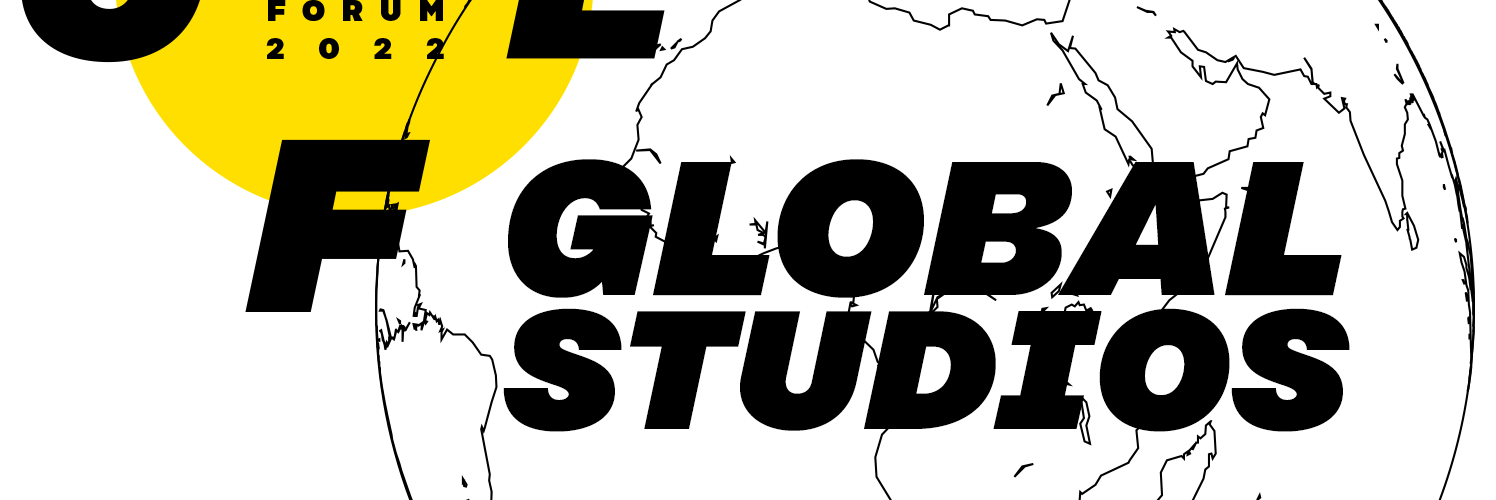 WCEF2022 logo, globe and the text Global Studios